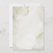 ヴィンテージ白い花のエレガント婚約パーティ 招待状 (裏面)