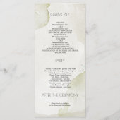 ヴィンテージ白い花エレガントな結婚式のプログラム プログラム (裏面)