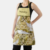 ヴィンテージ白い鳩パタ飛んでいるーン エプロン (インサイチュ)