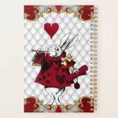 ヴィンテージ白うさぎアリスインワンダーランド プランナー手帳 (裏面)