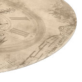 ヴィンテージ白うさぎコラージュ カッティングボード (角)