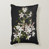 ヴィンテージ白つつじ開花 アクセントクッション (正面(垂直))