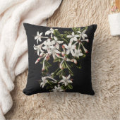 ヴィンテージ白つつじ開花 クッション (ブランケット)