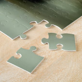 ヴィンテージ白と黒の子猫の舌が突き出ている ジグソーパズル (側面)