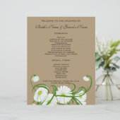 ヴィンテージ白ガーベラデイジー結婚フラワーズセット (スタンド正面)