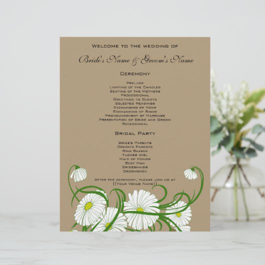 ヴィンテージ白ガーベラデイジー結婚フラワーズセット (スタンド正面)