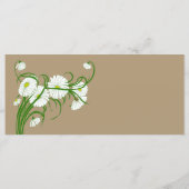 ヴィンテージ白ガーベラデイジー結婚フラワーズセット メニュー (裏面)