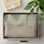 ヴィンテージ白バラと蝶の切り離 薄葉紙 (ギフト)