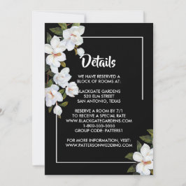 ヴィンテージ白バラ囲い 招待状