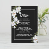 ヴィンテージ白バラ囲い 招待状 (スタンド正面)