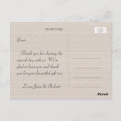 ヴィンテージ白バラ感謝してい花 ポストカード (裏面)