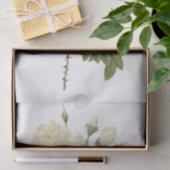 ヴィンテージ白バラ#2花フローラ 薄葉紙 (ギフト)