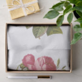 ヴィンテージ白バラ#3花フローラ 薄葉紙 (ギフト)