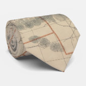 ヴィンテージ白山地図(1896) ネクタイ (ロール)