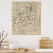 ヴィンテージ白山地図(1896) ポスター (キッチン)