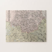 ヴィンテージ白山地図（1901年） ジグソーパズル (横)