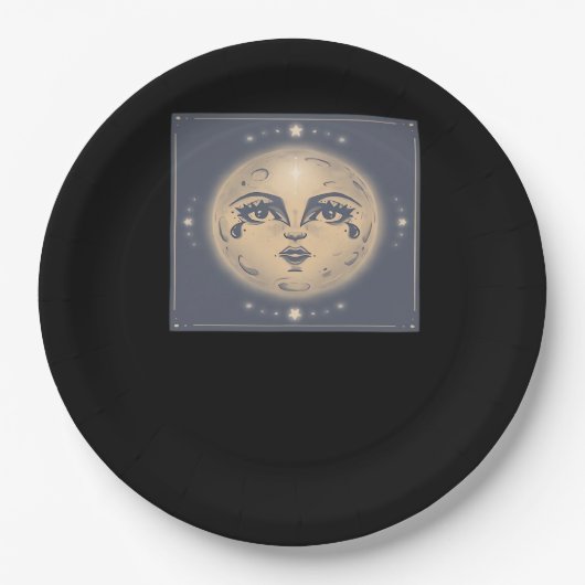 ヴィンテージ白月 ペーパープレート (正面)