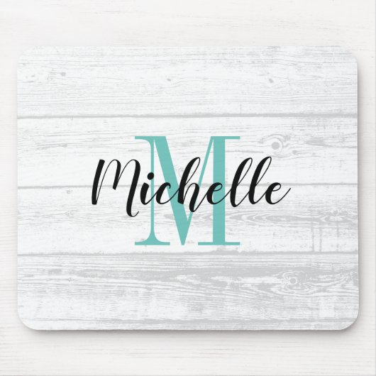 ヴィンテージ白木目パネルモノグラカスタムム マウスパッド (正面)