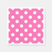 ヴィンテージ白水玉模様パターン スタンダードカクテルナプキン (正面)