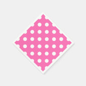 ヴィンテージ白水玉模様パターン スタンダードカクテルナプキン (角)