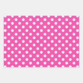 ヴィンテージ白水玉模様パターン ラッピングペーパーシート (正面2)