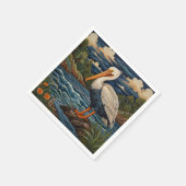 ヴィンテージ白海鳥 スタンダードカクテルナプキン (角)