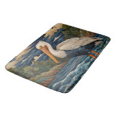 ヴィンテージ白海鳥 バスマット (アングル)