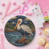 ヴィンテージ白海鳥 ペーパープレート (パーティー)