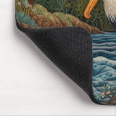 ヴィンテージ白海鳥 マウスパッド (コーナー)