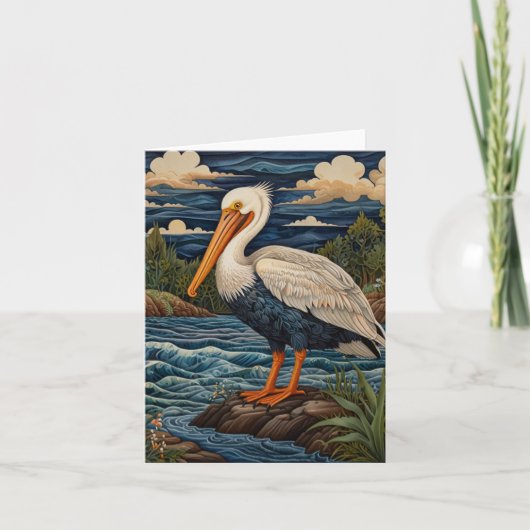 ヴィンテージ白海鳥 招待状 (正面)