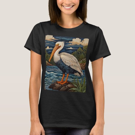 ヴィンテージ白海鳥 Tシャツ (正面)