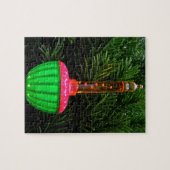 ヴィンテージ白熱［赤熱］光を放つバブルライトホリデイ ジグソーパズル (横)