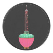 ヴィンテージ白熱［赤熱］光を放つバブルライト アイスホッケーパック (正面)