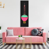 ヴィンテージ白熱［赤熱］光を放つバブ独身のルライト キャンバスプリント (インサイチュ (リビング))