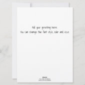 ヴィンテージ白熱［赤熱］光を放つピンクのクリスマスツリー  シーズンカード (裏面)