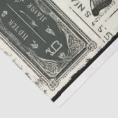 ヴィンテージ白牡丹と蝶 薄葉紙 (詳細)