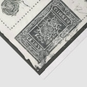 ヴィンテージ白牡丹と蝶 薄葉紙 (詳細)