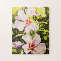 ヴィンテージ白素朴色フローラ緑水色