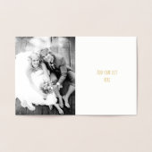 ヴィンテージ白航海のいかり結婚金ゴールド 箔カード (内部)