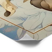 ヴィンテージ白花春 ポスター (角)