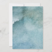 ヴィンテージ白花曇り空ロマンチック結婚ズ 招待状 (裏面)