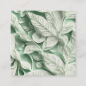 ヴィンテージ白葉緑植物学QRコード エンクロージャーカード (裏面)