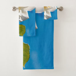 ヴィンテージ白薔薇 バスタオルセット