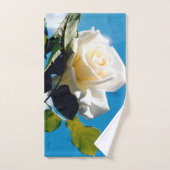 ヴィンテージ白薔薇 バスタオルセット (ハンドタオル)