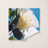 ヴィンテージ白薔薇 バスタオルセット (ウォッシュタオル)