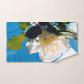 ヴィンテージ白薔薇 バスタオルセット (ハンドタオル)