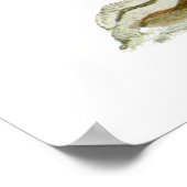 ヴィンテージ白蘭の花 – ポスター (角)