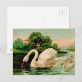 ヴィンテージ白鳥の湖 ポストカード (正面/裏面)