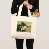 ヴィンテージ白鳥の湖 ラージトートバッグ (正面(商品))