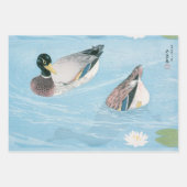 ヴィンテージ白鳥 ラッピングペーパーシート (正面3)